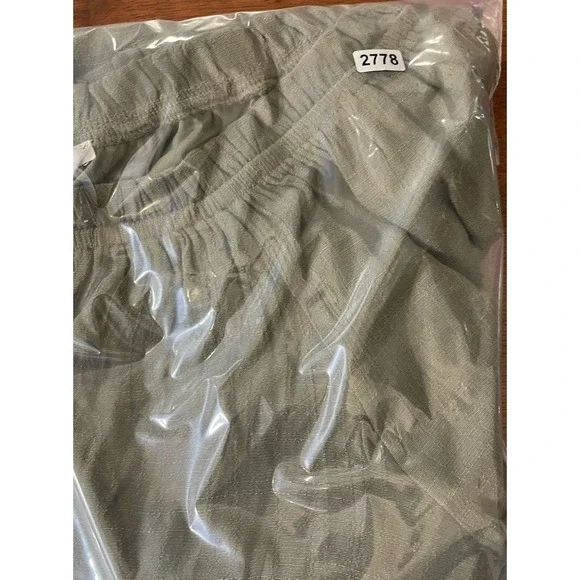 Naif Tunic Dress Small Olive Green Ruffle Sleeve O Ring Popover Boho Casual - Picture 7 of 7